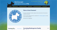Desktop Screenshot of mcdonaldpta.org